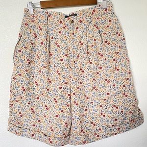 Charter club pleated mom high rise burmuda shorts